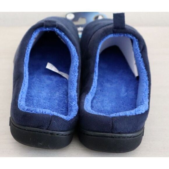 Isotoner A92509 Men's Sz XL (11-12) Navy Blue Jared Memory Foam Moc Slippers - Picture 5 of 7